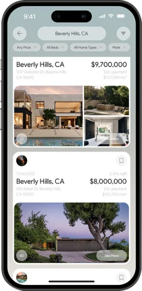 Real estate app development company services 